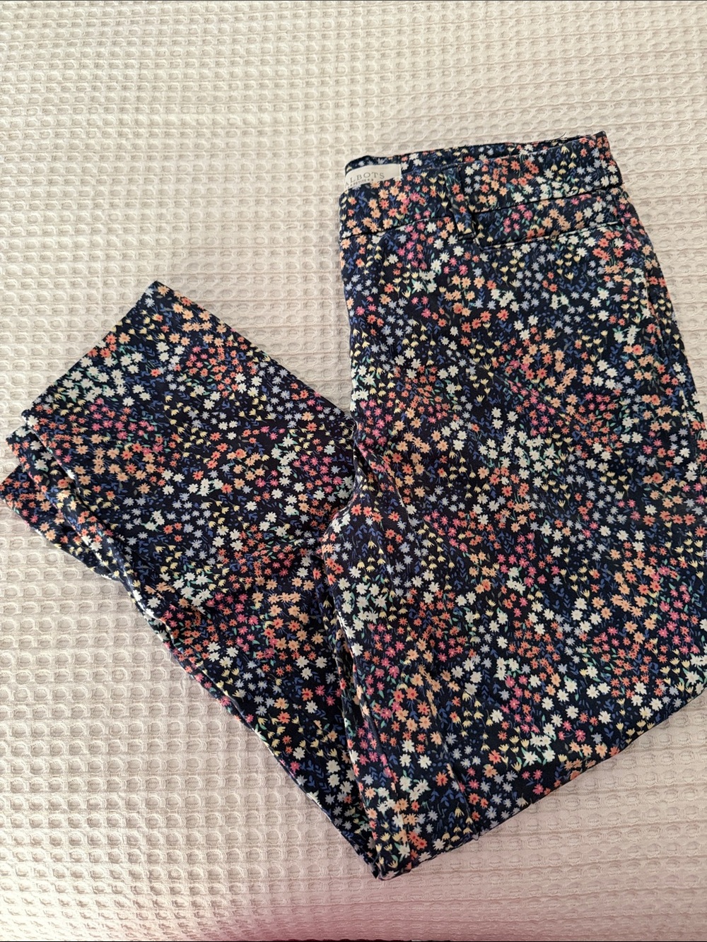 Talbots Navy Floral Girls' Leggings